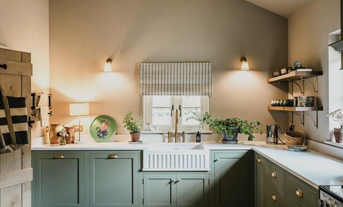 A fully fitted modern kitchen